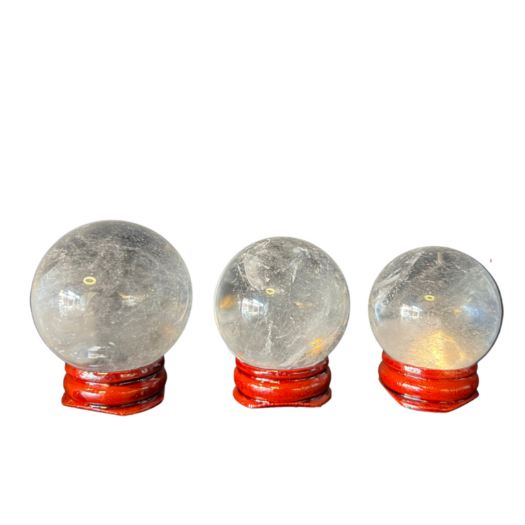 Clear Quatrz Sphere