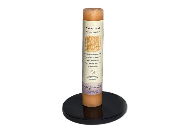 Candle - Reiki Herbal Pillar - Compassion