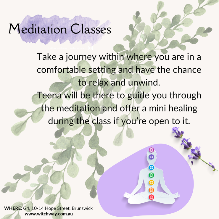 Meditation Class - Tuesday 30th January 2024 @ 7pm
