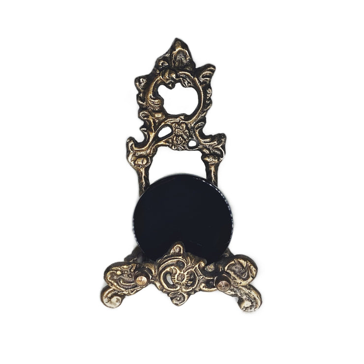Crystal - Black Obsidian Scrying Mirror