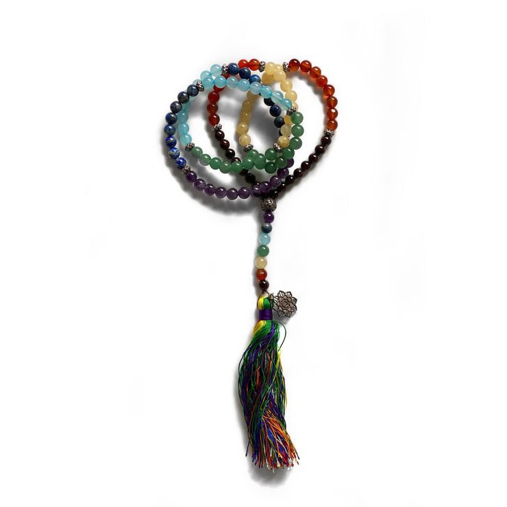 Mala Beads - Lotus 7 Chakras